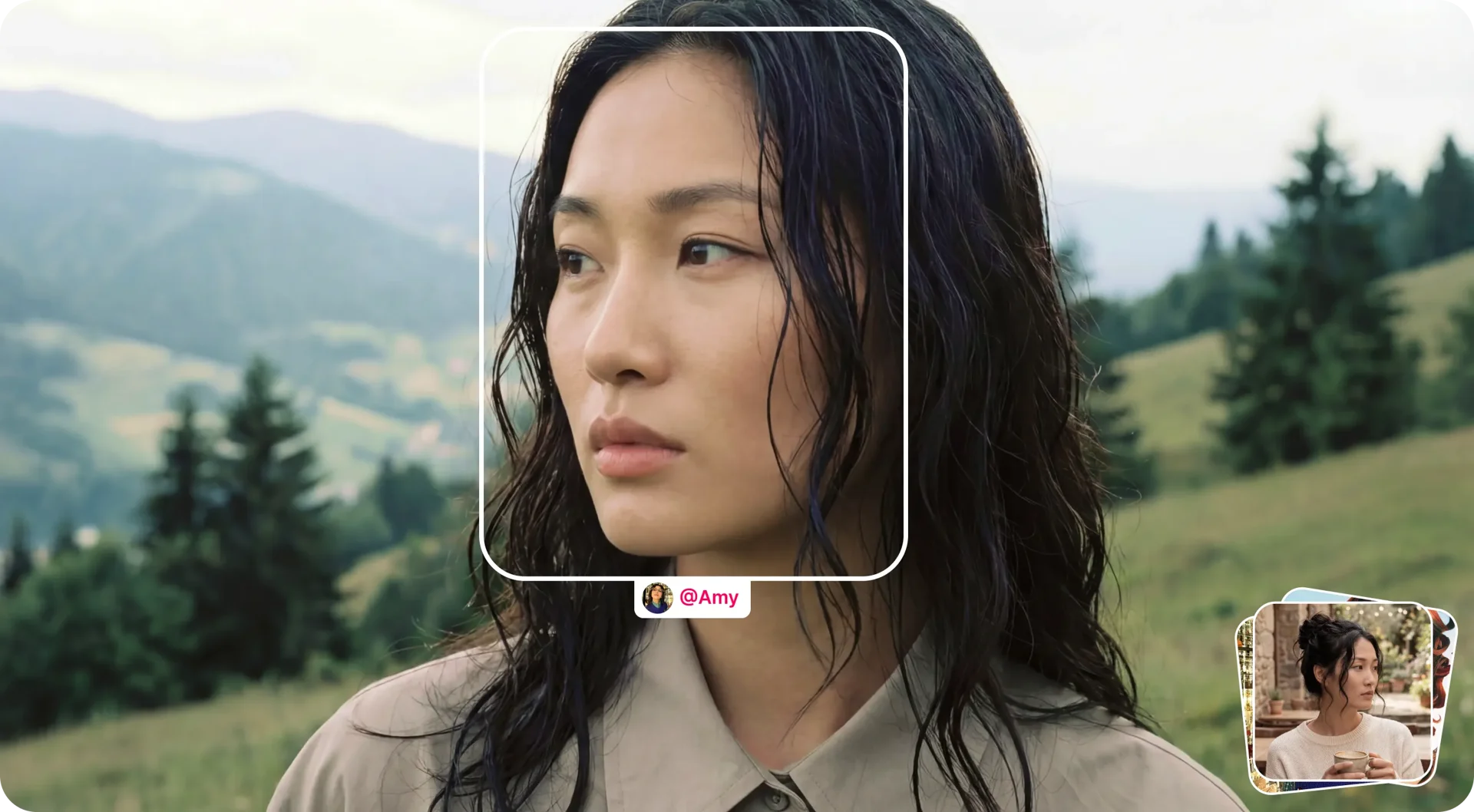 AI avatar presenter frame